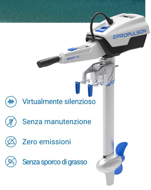 SanRocco - NAUTICA - MOTORI FUORIBORDO - EPROPULSION - EPROPULSION SPIRIT  1.0 PLUS S MOTORE ELETTRICO