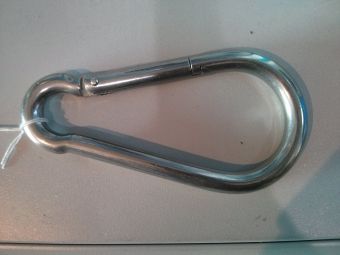 Moschettone acciaio inox da 16 cm