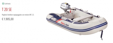  Gommone Honwave T 20 SE con motore Honda 2.3 HP in offerta