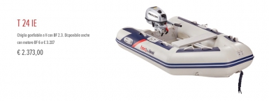  Gommone Honwave T 24 IE con motore Honda da 2.3 HP o 6 HP in offerta