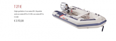  Gommone Honwave T 27 IE con motore Honda 4 HP, 6 HP e 8 HP in offerta