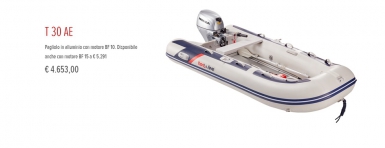  Gommone Honwave T 30 AE con motore Honda 10 hp o 15 hp in offerta