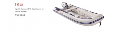  Gommone Honwave T 35 AE con motore honda 10 hp o 15 hp in offerta